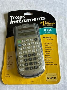 Texas Instruments TI-36X Solar Scientific Calculator - Silver and Black